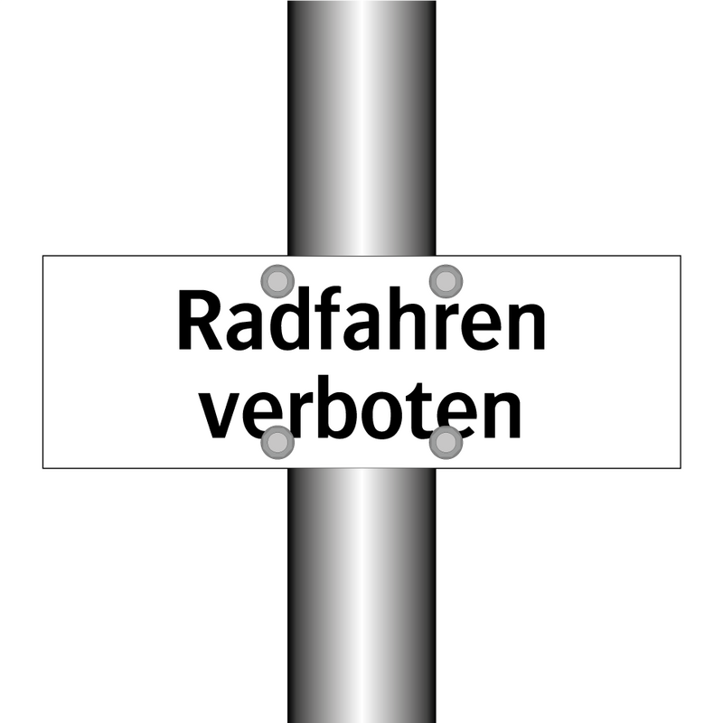 Radfahren verboten