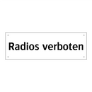 Radios verboten