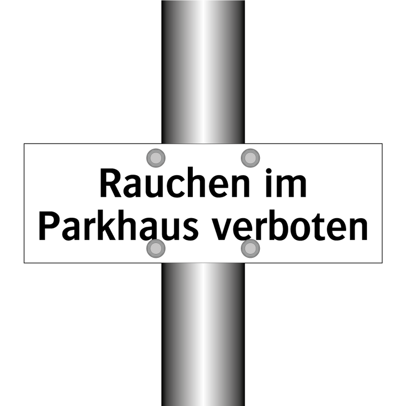 Rauchen im Parkhaus verboten