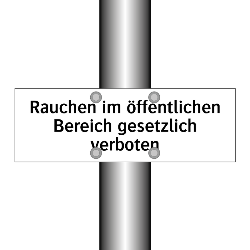 Rauchen im öffentlichen Bereich gesetzlich verboten