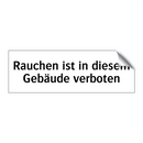 Rauchen ist in diesem Gebäude verboten