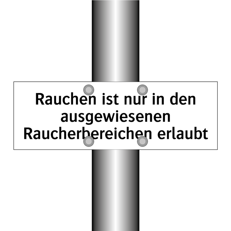 Rauchen ist nur in den ausgewiesenen Raucherbereichen erlaubt