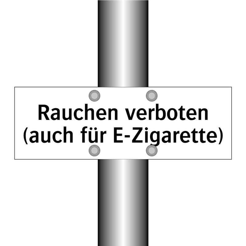 Rauchen verboten (auch für E-Zigarette)