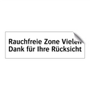 Rauchfreie Zone Vielen Dank für Ihre Rücksicht