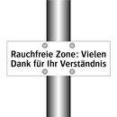 Rauchfreie Zone: Vielen Dank für Ihr Verständnis