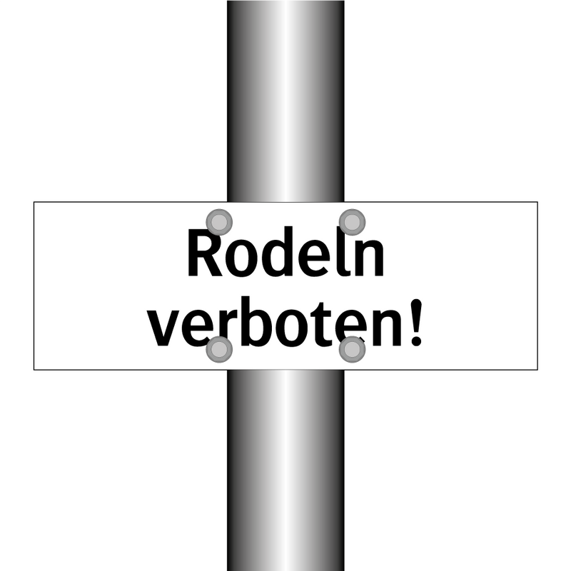 Rodeln verboten!