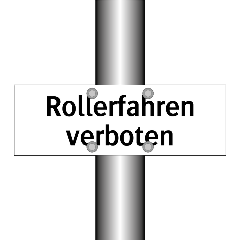 Rollerfahren verboten
