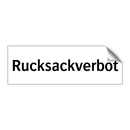 Rucksackverbot