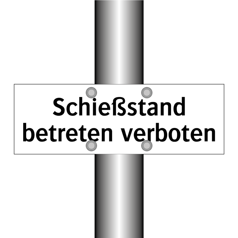Schießstand betreten verboten