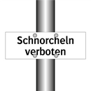 Schnorcheln verboten