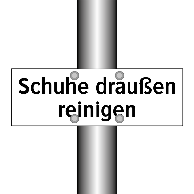 Schuhe draußen reinigen