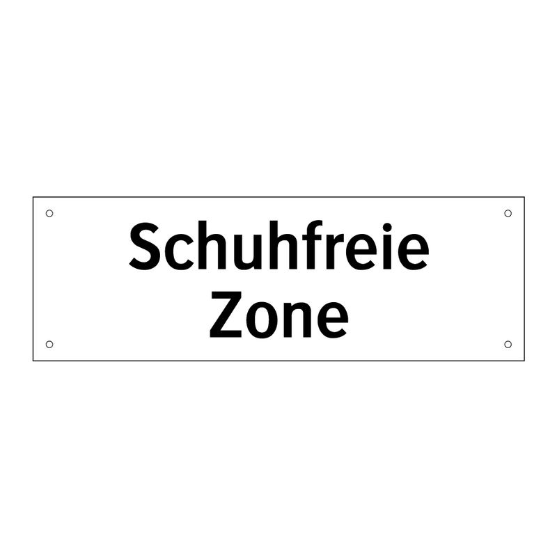 Schuhfreie Zone