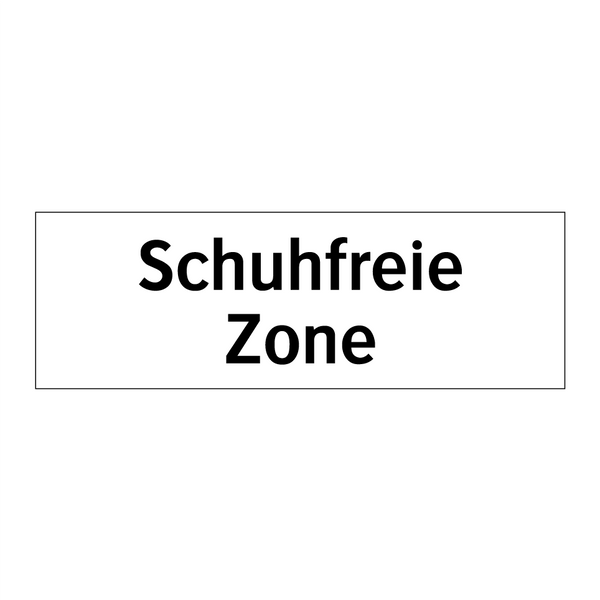 Schuhfreie Zone