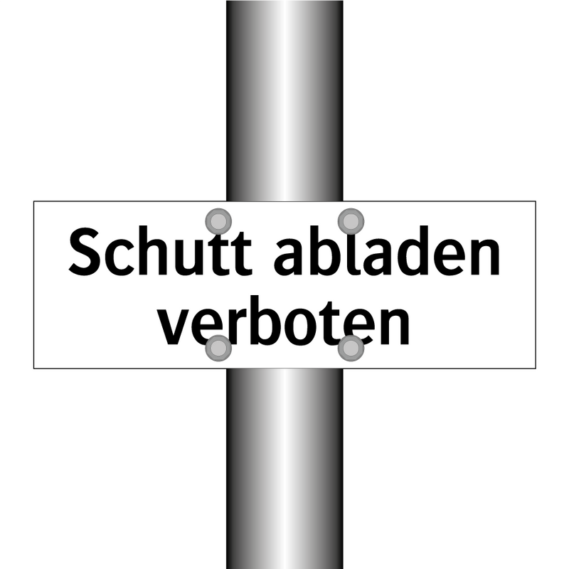 Schutt abladen verboten