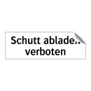 Schutt abladen verboten