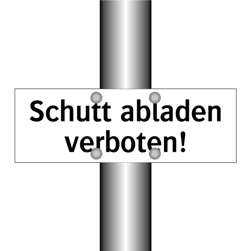 Schutt abladen verboten!