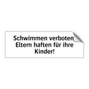 Schwimmen verboten! Eltern haften für ihre Kinder!