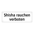 Shisha rauchen verboten