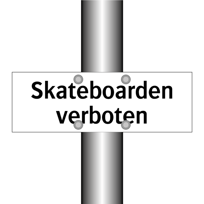 Skateboarden verboten