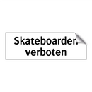 Skateboarden verboten