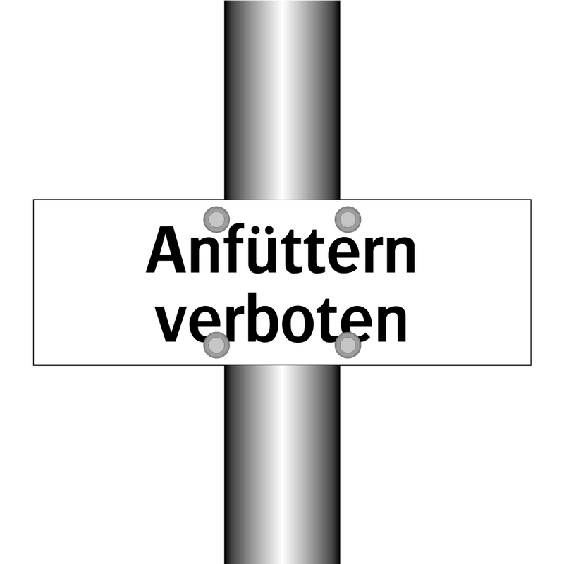 Anfüttern verboten