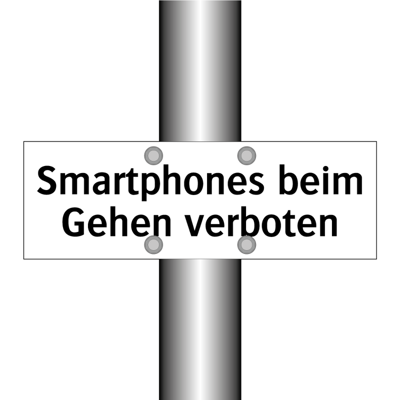 Smartphones beim Gehen verboten