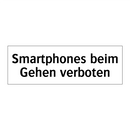 Smartphones beim Gehen verboten