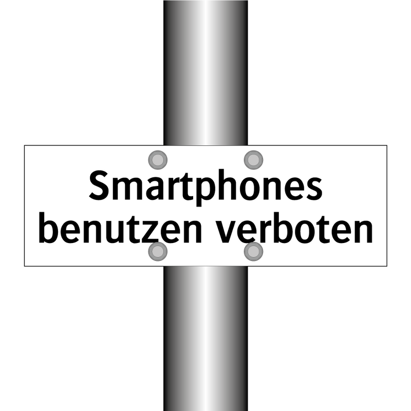 Smartphones benutzen verboten