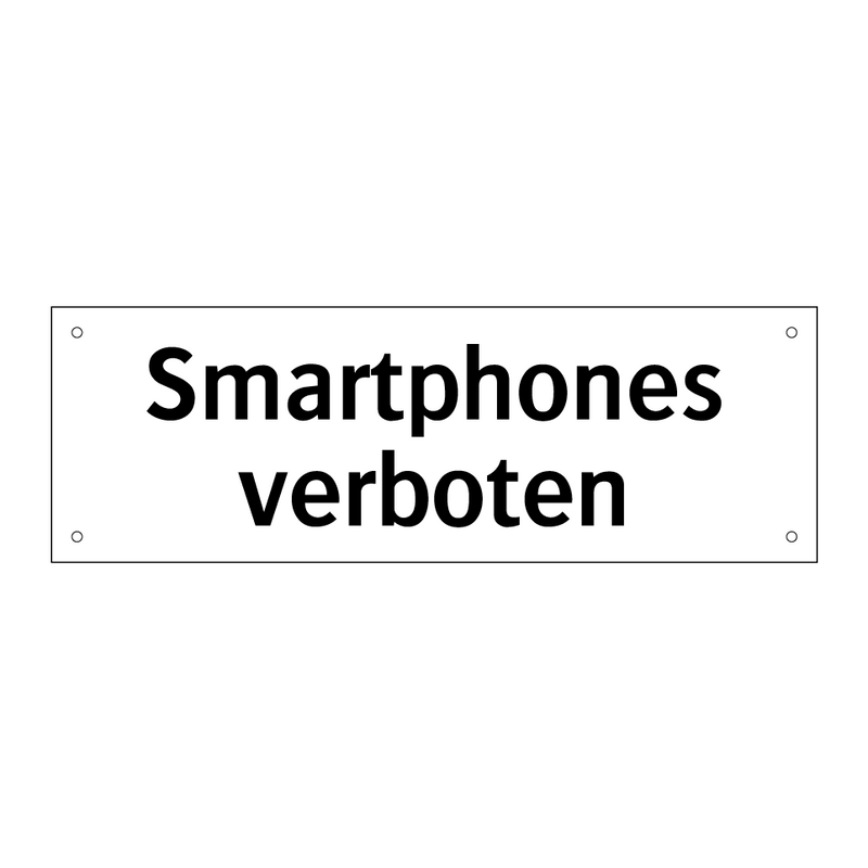 Smartphones verboten