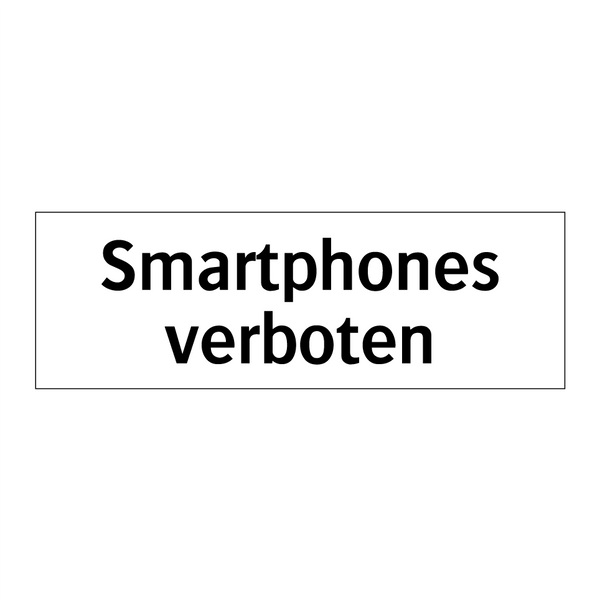 Smartphones verboten