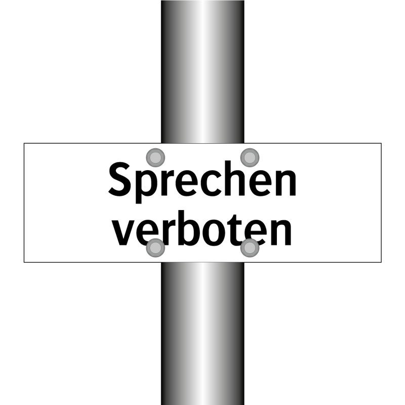 Sprechen verboten