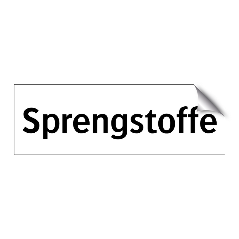 Sprengstoffe