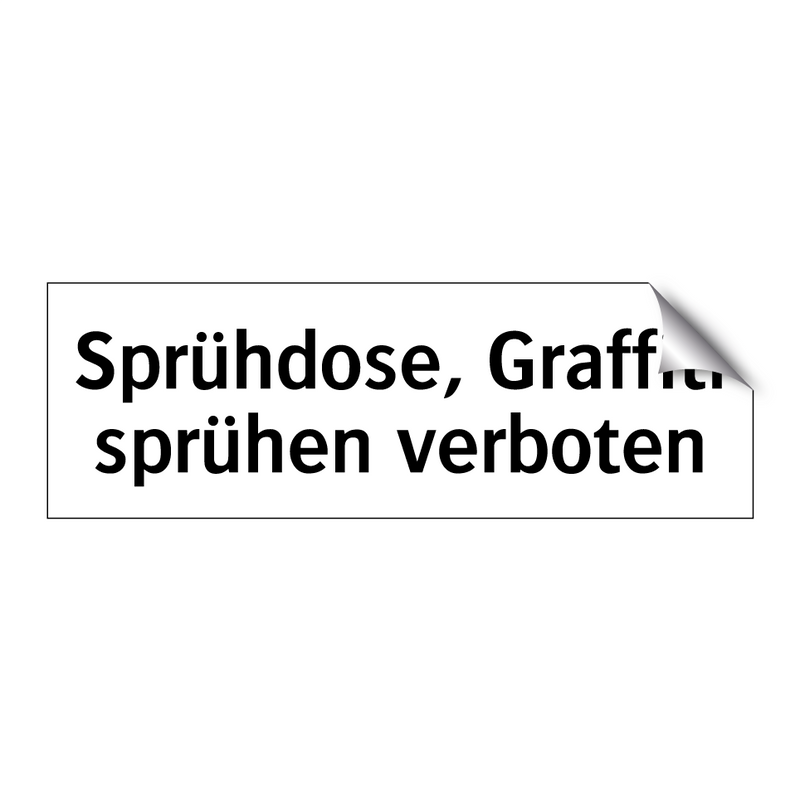 Sprühdose, Graffiti sprühen verboten