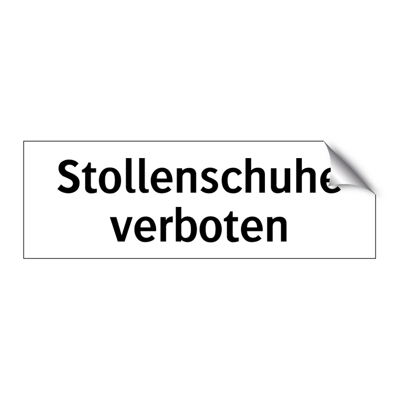 Stollenschuhe verboten