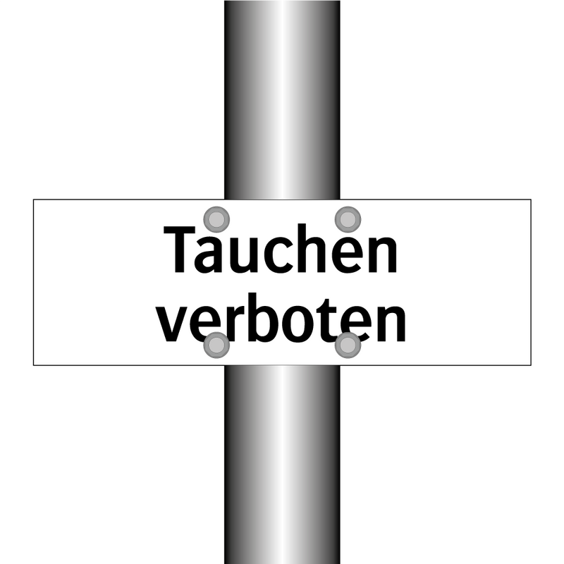 Tauchen verboten