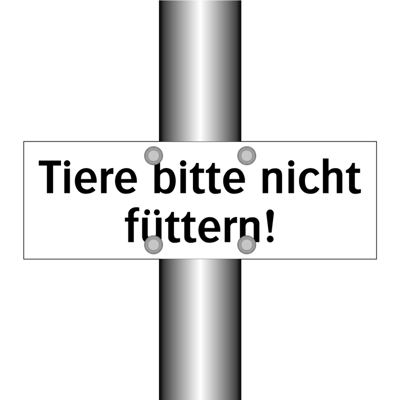 Tiere bitte nicht füttern!