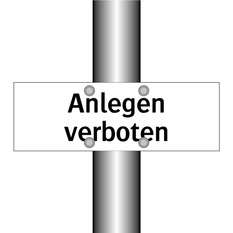 Anlegen verboten