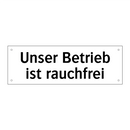 Unser Betrieb ist rauchfrei