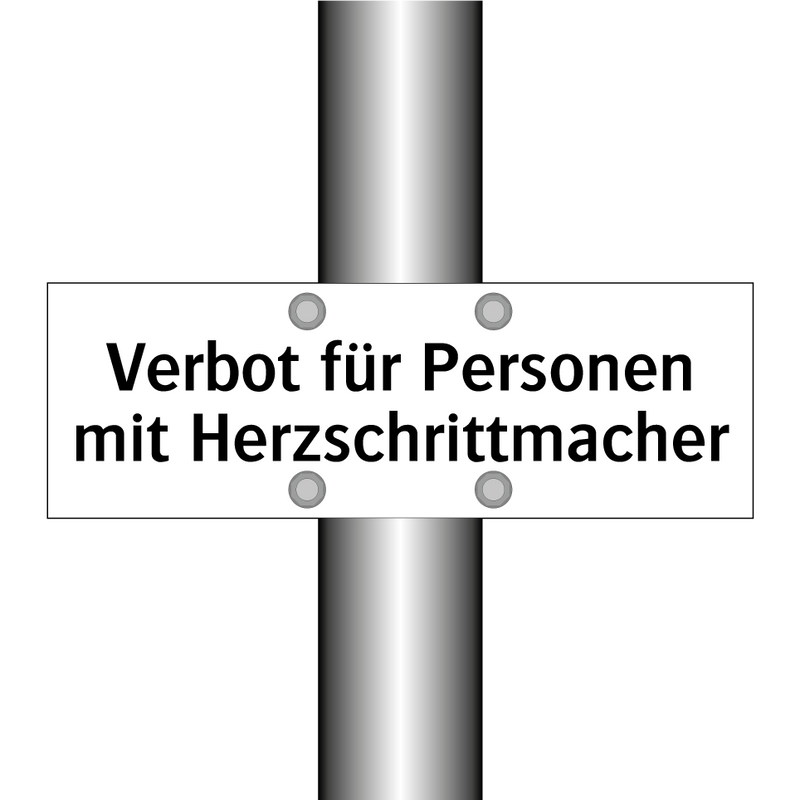 Verbot für Personen mit Herzschrittmacher