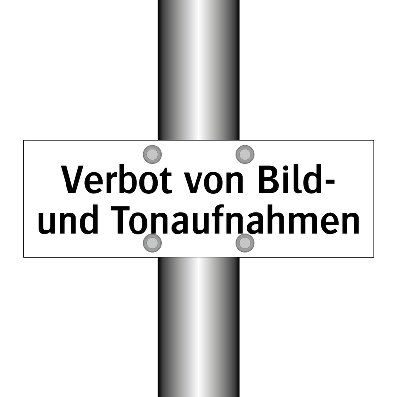Verbot von Bild- und Tonaufnahmen