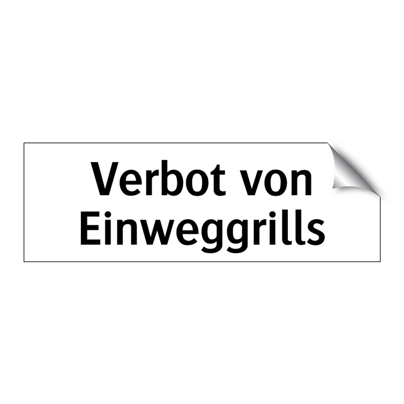 Verbot von Einweggrills
