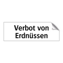 Verbot von Erdnüssen