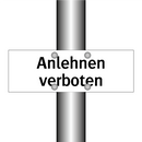 Anlehnen verboten