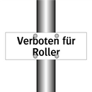 Verboten für Roller