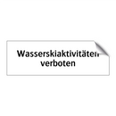 Wasserskiaktivitäten verboten