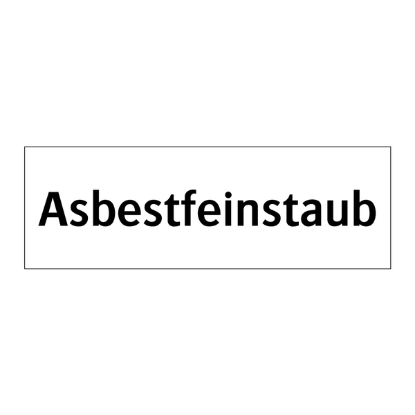 Asbestfeinstaub
