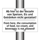 Ab hier ist der Verzehr von Speisen, /.../ - From here, the consumption of /.../