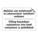Abfüllen von Gefahrstoffen in /.../ - Filling hazardous substances into /.../