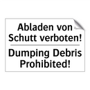 Abladen von Schutt verboten! - Dumping Debris Prohibited!