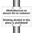 Alkoholkonsum an diesem Ort ist /.../ - Drinking alcohol in this place /.../